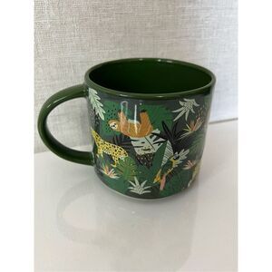 Rainforest Mug With Different Animals All Over and Writing Inside